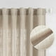 thumbnail image 1 of Cortinas de algodón para sala de estar, granja, filtrado de luz semitransparente para ventanas, textura de lino suave y moderna decoración estilo rústico, avena ligera, 1 of 4