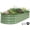 Olive Green, variant on Galvanized Raised Garden Bed - 8×2×1.4ft Planter Raised Beds for Gardening | Oval Metal Garden Planter Box with Safety Edging and Gloves for Vegetables Fruits and Flower OliveGreen