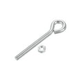 thumbnail image 4 of Uxcell M6x60mm Eye Hook Screw Kit Carbon Steel White Zinc Plating 15 Pack, 4 of 6