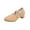 Beige, variant on Women's Latin Dance Shoes With Rubber Soles Suitable For Adult Dance Practice Plus Size Fall And Winter Style Trendy Mid-Heel Shoes Ballet Flats