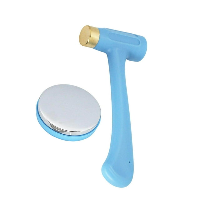 facefd Metal Stamping Hammer and Steel set Tools Professional Block Set Leather Tool for Craft Brass Head