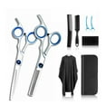 thumbnail image 3 of Juego de tijeras de peluquero profesional, 10 piezas de tijeras para cortar el cabello Juego de tijeras para cortar el cabello Kit de tijeras de acero inoxidable resistente y resistente, 3 of 8