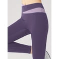 thumbnail image 4 of PISONIC Two-Piece Women's Sportswear, Color-Blocked Outfit, Tight-Fitting And Butt-Lifting, Fitness Yoga Suit Set., 4 of 6