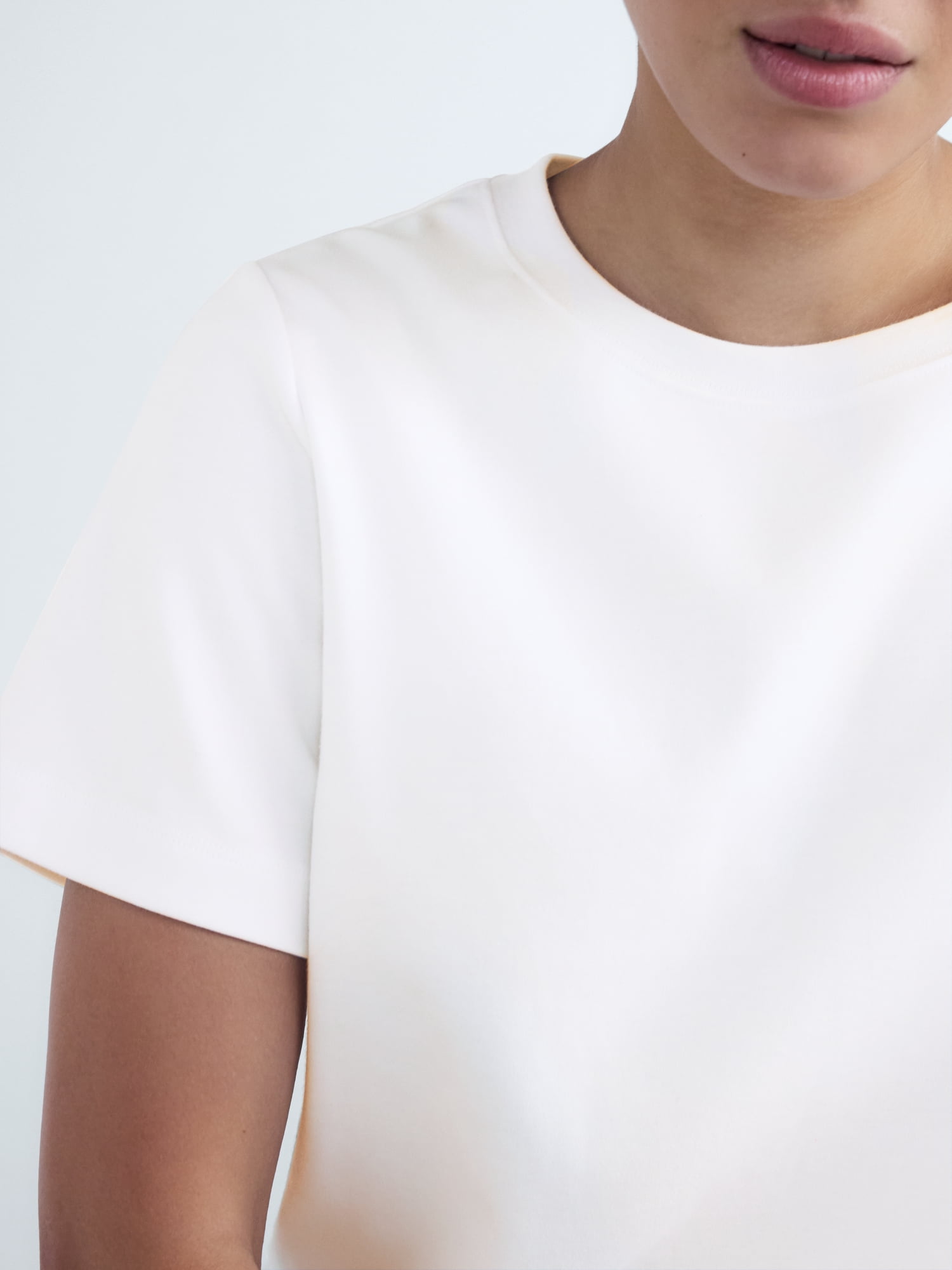 Free Assembly Women's and Women's Plus Cotton Cropped Boxy Tee with Short Sleeves, Sizes XS-4X
