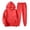 02# Watermelon Red, variant on Men's Tracksuit 2 Piece Long Sleeve Hoodie and Sweatpants Set Solid Athletic Sweatsuits Casual Jogging Suit Sets Blue 3XL