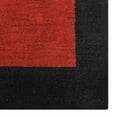 thumbnail image 2 of Rugsotic Carpets Handmade Rugs Hand Knotted Loom Rectangle 8'x11' Red Black Wool for Indoor Use, 2 of 5
