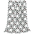 thumbnail image 2 of Fotbe Happy Football Manta de Franela Acolchonada con Estampado, Súper Suave y Esponjosa, Extra Grande para Sofá, Cama, Uso Todo el Año-60"x50", 2 of 7