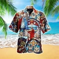 thumbnail image 4 of Dios ama a la gente común Jesús Camisas hawaianas Camisas de playa frescas de moda para hombres y mujeres Camisas florales frescas de verano Ropa, 4 of 4