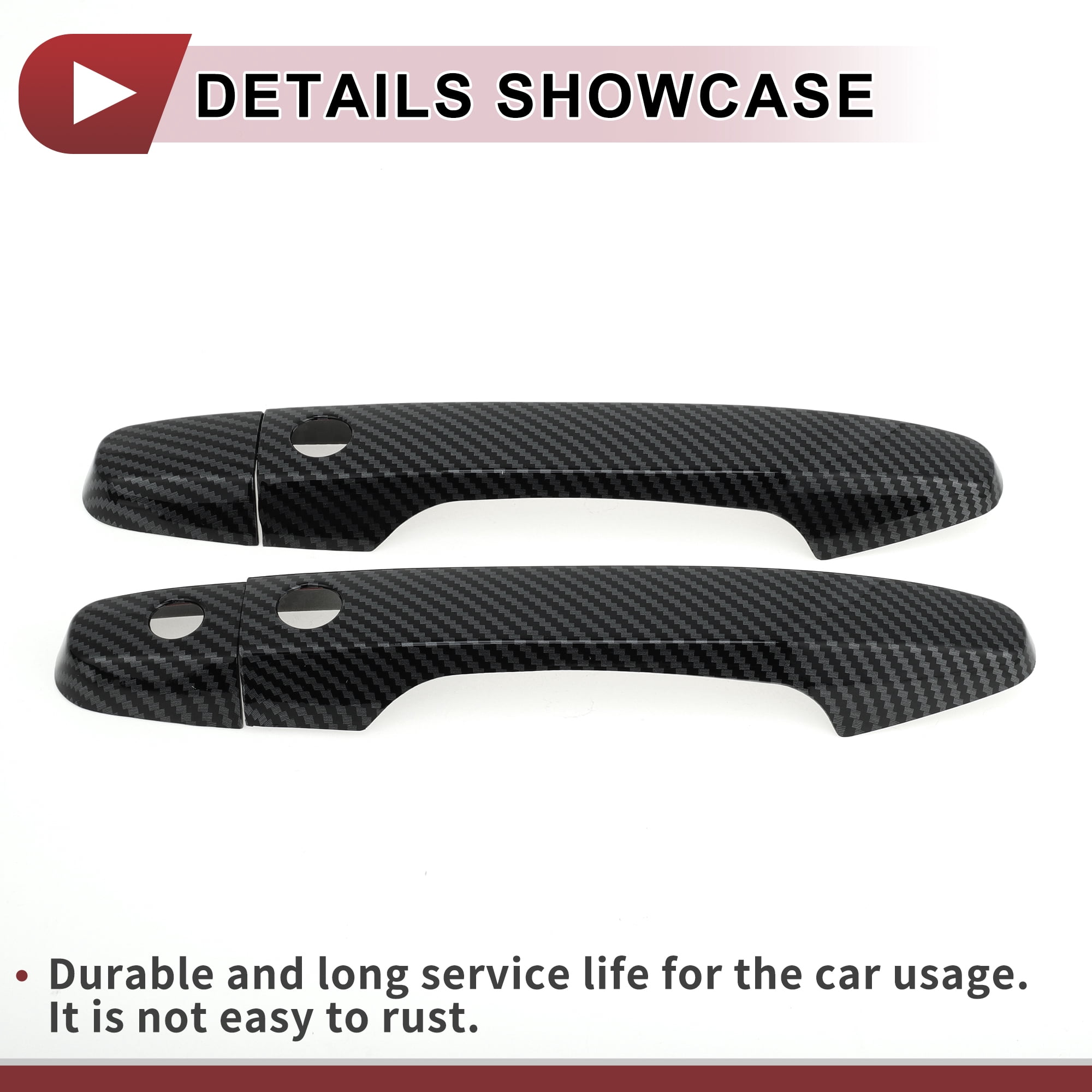 Unique Bargains Car Door Handle Cover Set for Honda CR-V 2012-2016&Civic 2012-2015 Black
