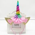 thumbnail image 1 of Diadema de unicornio para Halloween, diadema para niños, cumpleaños, fiestas, accesorios para el cabello de bebé, tocado para fiesta de unicornio, 1 of 6