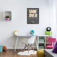 thumbnail image 2 of Stupell Industries Game Over Gamer Phrase Retro Controller Brick Pattern Graphic Art Black Framed Art Print Wall Art, 24x30, by Angela Nickeas, 2 of 8