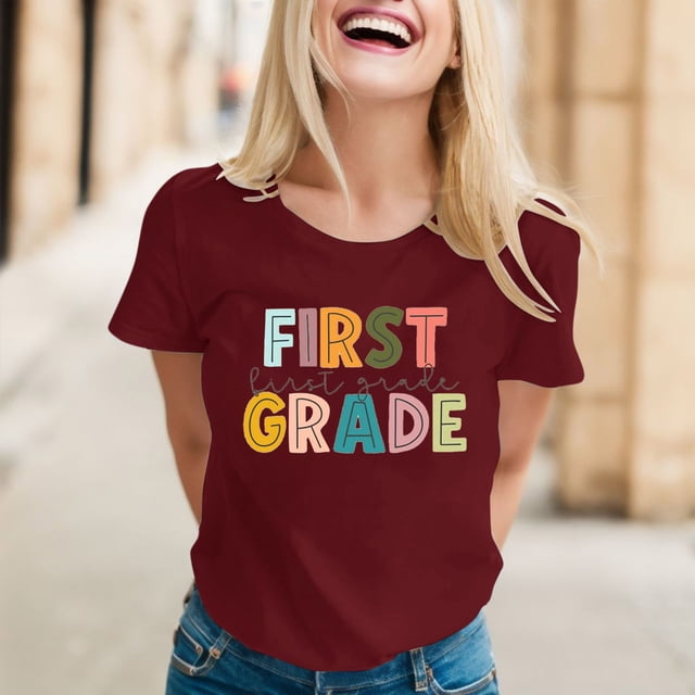 iTNHFP T-Shirts Femmes T-Shirts Femmes Ensemble Mode Décontractée Imprimé Col Rond Manches Courtes T-Shirt Polyvalent