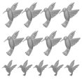 thumbnail image 3 of 20Pcs Iron Hummingbird Decorations Silver Bird Shaped Wall Art Home Decoration, 3 of 9