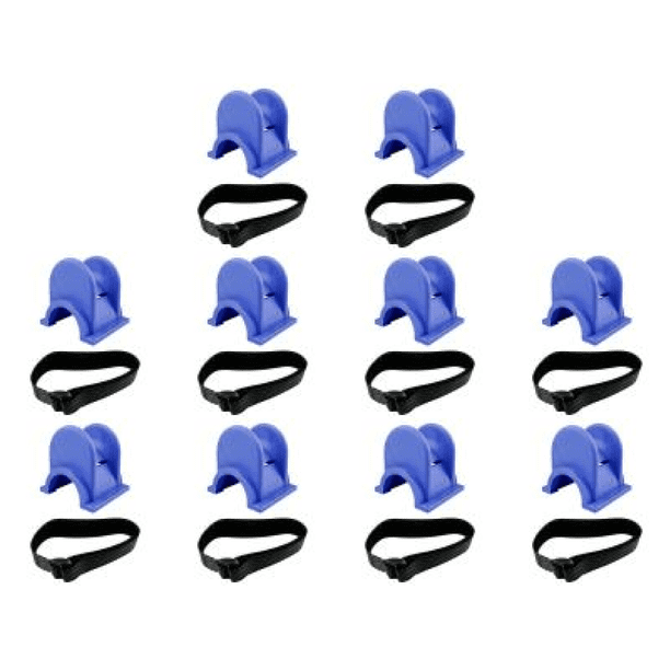 Soporte para Caña Pescar en Forma U Accesorios Portátiles para Aparejos Pesca TPE (azul)