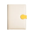 thumbnail image 2 of Clearance! Exquisite Leather Thickened Buckle Notebook Yellow Planner Spiral Notebook, 2 of 4