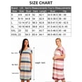thumbnail image 3 of Sexy Dance Women Nightgown Dress Sleepwear Short Sleeves Shirt Casual Striped Print Sleepdress Soft Sleepshirt Loose Fit Loungewear, 3 of 11
