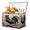 Color 4, variant on Jiaoprinted Boho Jungle Natural Toy Storage Box Chest with Lid & Divider, Tropical Palm Tree Sunset Foldable Toy Organizer Bin with Sturdy Handles for Nursery Living Room, 85L, 25"x13"x16"