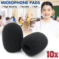 thumbnail image 3 of Luckyn 10 Pack Lapel Microphone Windscreen,Foam Cover Black Microphone Windscreen, 3 of 9