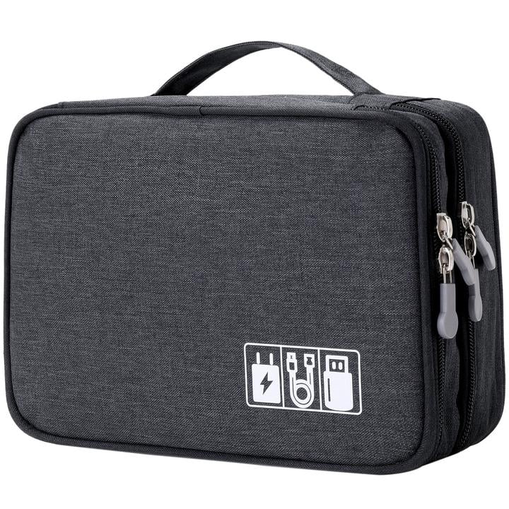 Electronic Accessories Organizer Waterproof Portable Travel Gadgets Storage Bag 