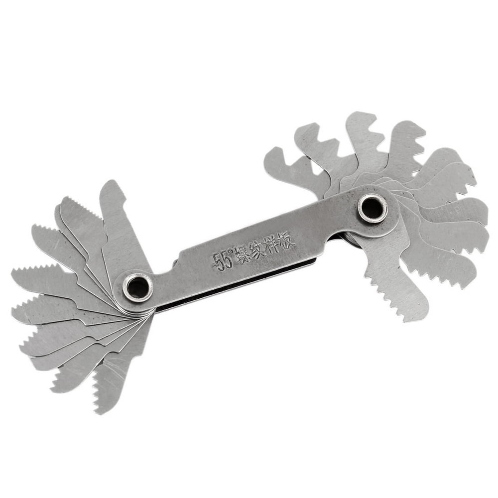 Uxcell 448 Inch Metal Foldable Threaded Screw Pitch Gauge 55 Degree (1