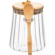 thumbnail image 1 of Sugar Bowls Sugar Container Glass Coffee Canister Airtight Storage Jar with Lid and Spoon Candy Jar Coffee Bar Accessories Storage Beans Powder (Conical), 1 of 5