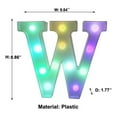 thumbnail image 3 of XMMSWDLA Colorful LED Marquee Letter Lights with Remote – Light Up Marquee Signs – Party Bar Letters with Lights Decorations for the Home - Multicolor, 3 of 8