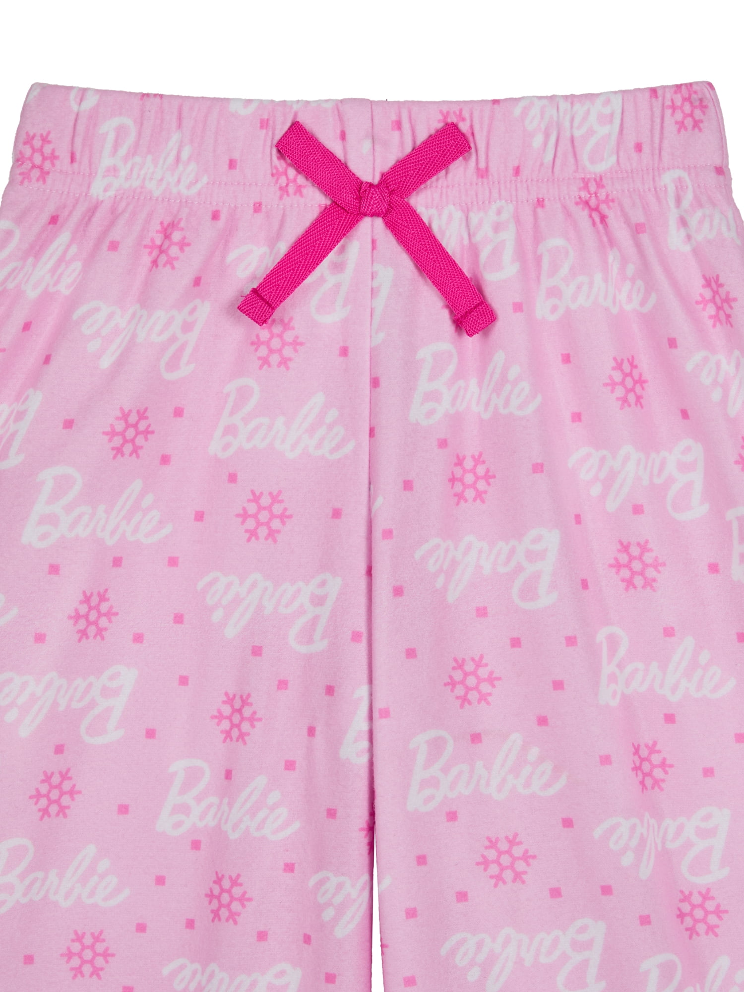 Barbie Toddler Long Sleeve Top and Pants Pajama Coat Set, 2-Pieces, Sizes 2T-5T
