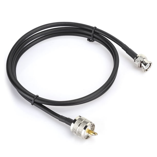 Cable UHF macho PL-259 a UHF macho cable de prueba UHF a BNC Fuerte flexibilidad Baja pérdida Alta confiabilidad Multiusos para radio bidireccional