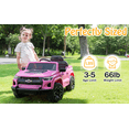 thumbnail image 5 of UBesGoo 12V Licensed Chevrolet Colorado Kids Ride on Car, Battery Powered Ride on Toys Truck with Remote Control, Pink, 5 of 11