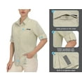 thumbnail image 4 of Little Donkey Andy Women's UPF 50+ Long Sleeve UV Sun Protection Shirt Breathable Quick Dry Fishing Hiking Outdoor Shirt Light Khaki Heather XS, 4 of 6