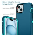 thumbnail image 2 of Casetego for iPhone 15,15 Pro,15 Plus,15 Pro Max Case with 2 Pack Screen Protector,Military Grade Heavy Duty 3 in 1 Shockproof Protective Case for iPhone 15 Plus 6.7",Turquoise, 2 of 7