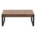thumbnail image 3 of FT110RIDDW-A: Ridgewood Coffee Table or TV Stand Dark Rustic Wood, Black Metal Legs, 3 of 4