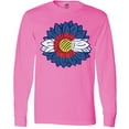 thumbnail image 3 of Inktastic Colorado Flag Sunflower Long Sleeve T-Shirt, 3 of 5