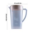 thumbnail image 3 of LutIedan Clear Plastic Pitcher with Leakproof Lid Large Capacity Water Drink Containers for Iced Tea Lemonade Cold Beverages Juices Milk Kitchen Dining Essentials, 3 of 6
