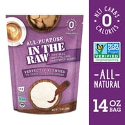 All-Purpose In The Raw All-Natural White Sugar Substitute Zero Calorie Optimal Sweetener Blend with Allulose, 14 oz. 1 pack