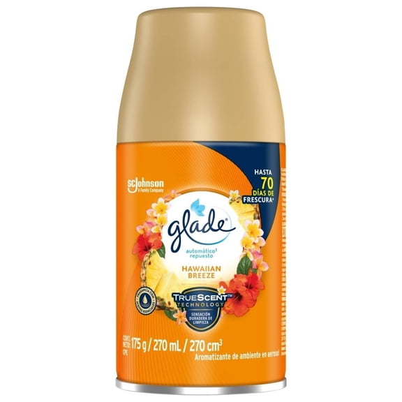 Aromatizante Automático en Aerosol Glade Hawaiian Breeze Repuesto de 175 g