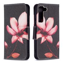 Designed for Samsung Galaxy S22 5G, Allytech Wallet PU Leather Card Slots Kickstand Flip Case Impact Resistant Protective Magnetic Closure Case for Galaxy S22 6.1", Floral