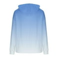 thumbnail image 4 of SwiftWear Women's Gradient Fleece-Lined Hoodie Trendy Pullover with Drop Shoulder Plush Streetwear with Pocket Light Blue, 4 of 5