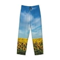 thumbnail image 4 of Disketp Blooming Sunflower Field Men'S Pajama Pants - Ultra Soft Fleece Sleep And Lounge Pants (Size: S-Xxl), 4 of 9