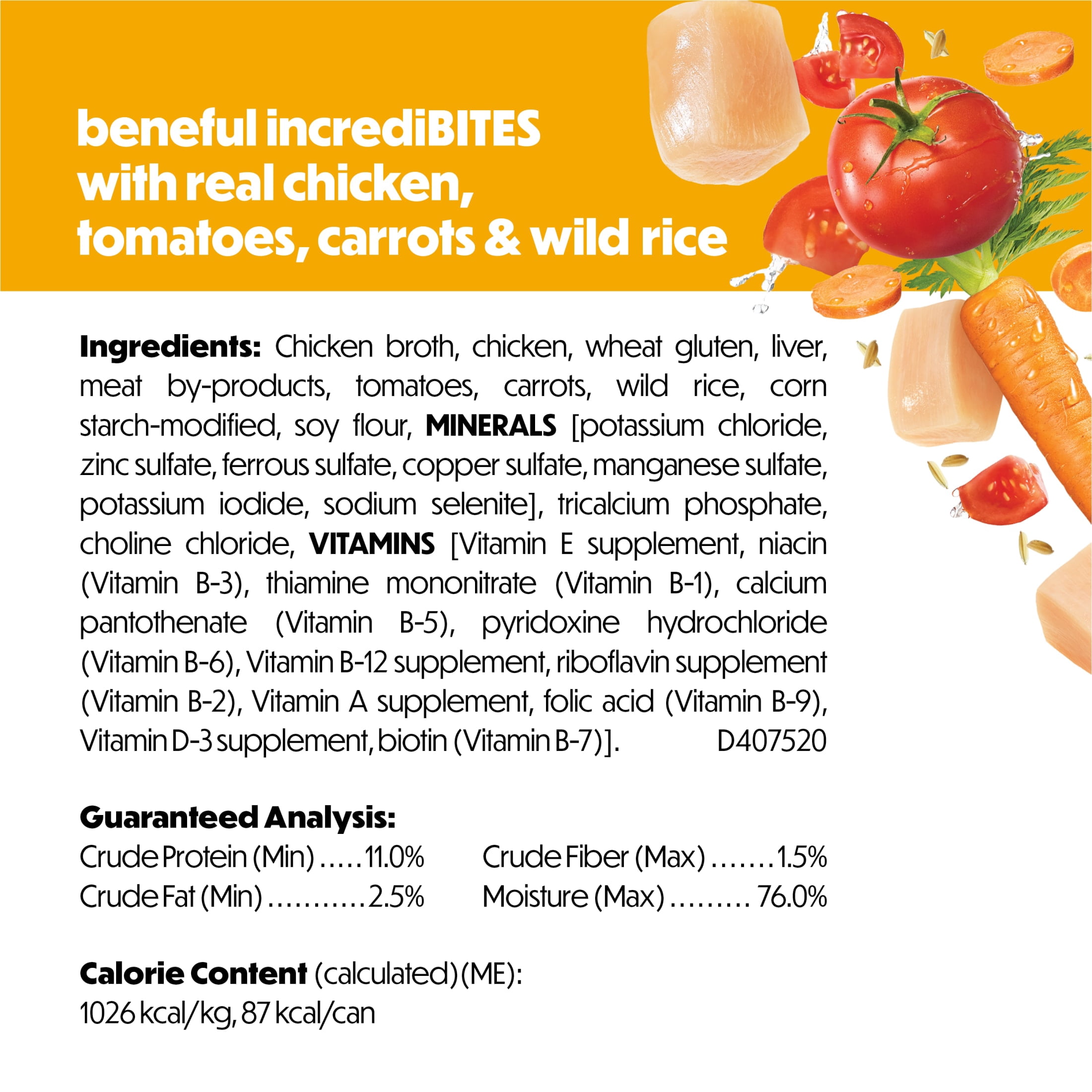 (4 pack) Purina Beneful Small Breed Wet Dog Food in Gravy, IncrediBites With Real Chicken, 3 oz.