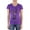 Purple, variant on Ed Hardy Kids Girls Short Sleeve V-Neck T-Shirt