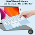 thumbnail image 4 of Wireless Bluetooth Keyboard with Touchpad for ipad, Portable Mini Small Universal Rechargeable 10 inch Ultra-Slim Wireless Keyboard for Tablet Smartphone PC Computer Laptop Windows Android iOS, 4 of 7