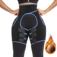 thumbnail image 1 of 3 in 1 Waist Trainer Cincher Thigh Trimmer Sweat Belt Yoga Shapewear Gym Body Shaper, 1 of 7