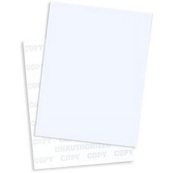 Multi-Purpose UNAUTHORIZED COPY 8-1/2 x 11" Security Paper for Laser or Ink Jet Printers Pack of 500 Sheets Blue