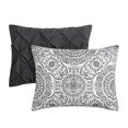 thumbnail image 4 of Ensembe de Couette Reversible 3 Pieces Gris/Medallion, 4 of 8