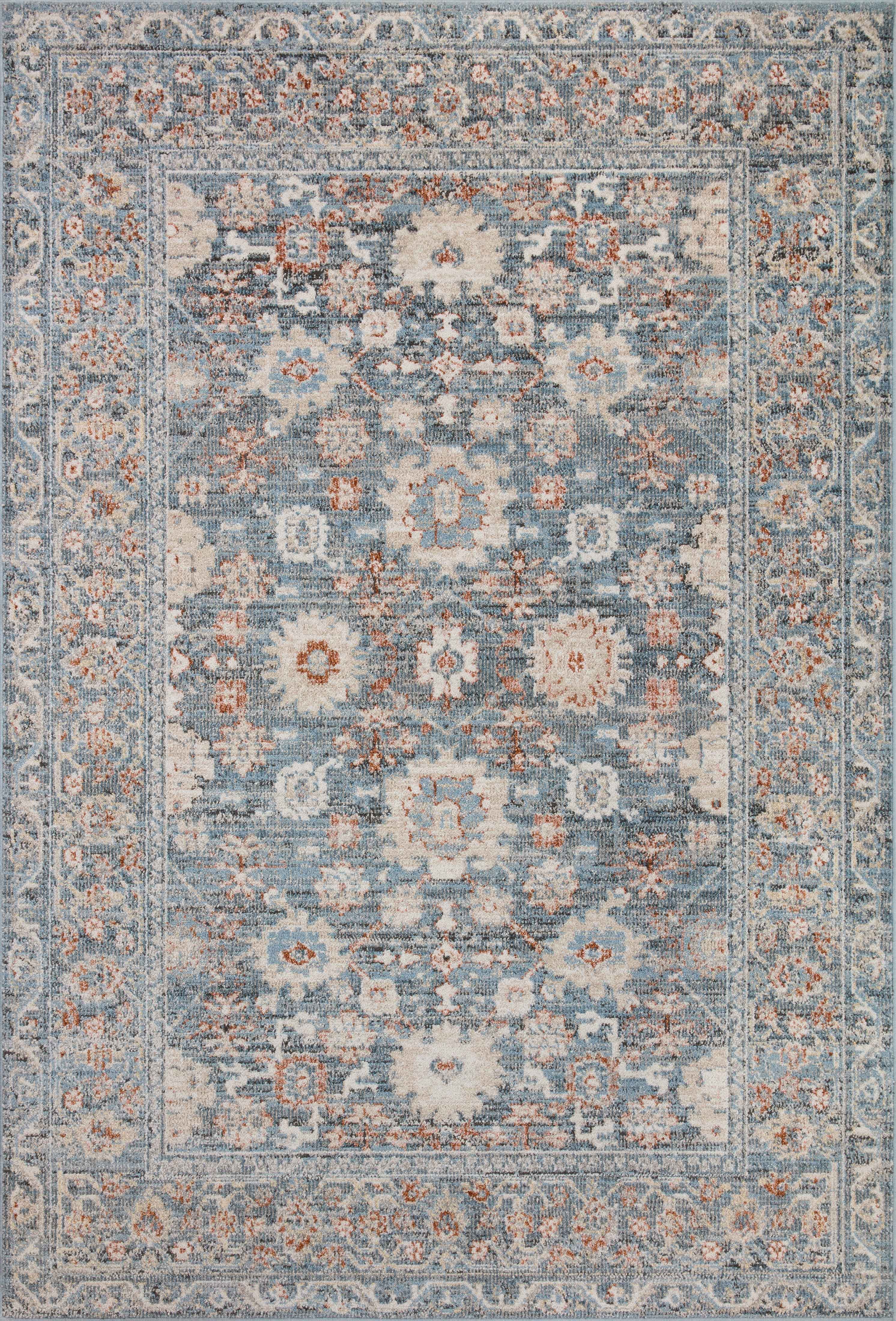 Loloi Odette Sky / Rust 7'-10" x 10' Area Rug