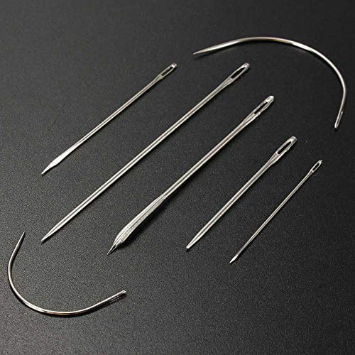 Heavy Duty Hand Sewing Needles Kit for Home Upholstery Carpet Leather  Canvas Repair by Vitoki, Pack of 7 