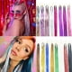 thumbnail image 3 of Kit de oropel brillante con destellos para el cabello, extensiones de cabello con destellos de colores del arco iris para mujeres, accesorios para trenzas, 3 of 6
