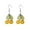 Yellow, variant on Acrylic Cute Cherry Dangle Drop Earrings for Women Silver Plated Resin Green Leaf Sweet Lovely Food Fruit Tassel Dangling Earring Lightweight Chic Fish Hook Christmas Xmas Fall Holiday Jewelry