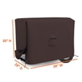 thumbnail image 2 of COVERS&ALL Outdoor Generator Cover, 18 Oz Heavy Duty Waterproof UV & Weather Resistant, Universal Portable Equipment Storage Protector with Air Vents & Drawstrings (38"W X 28"D X 30"H, Coffee), 2 of 6